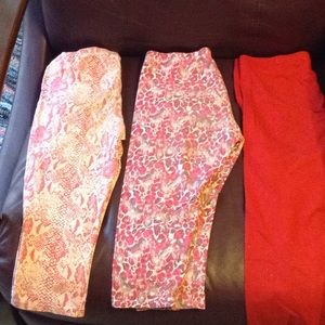 Faded Glory Kids Capris And Leggings Three Pack
